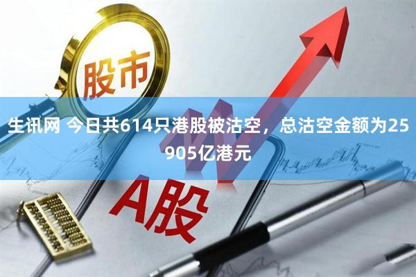 生讯网 今日共614只港股被沽空，总沽空金额为25905亿港元